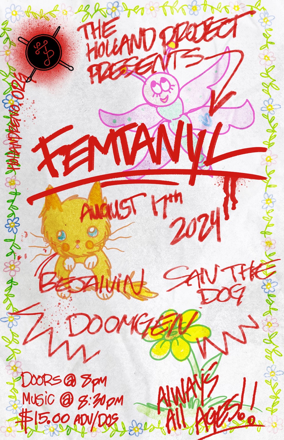 Femtanyl concert tour poster 2026